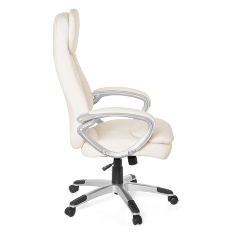 Rootz High Backrest Office Chair - Executive Chair - Desk Chair - Lumbar Support - Soft Padding - 100% Polyurethane - 67cm x 58cm x 128cm