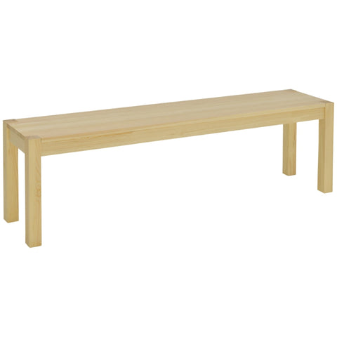 Rootz Solid Wood Bench - 3 Seater - Kitchen Bench -Pine Wood -  Natural - 150L x 33W x 45H cm