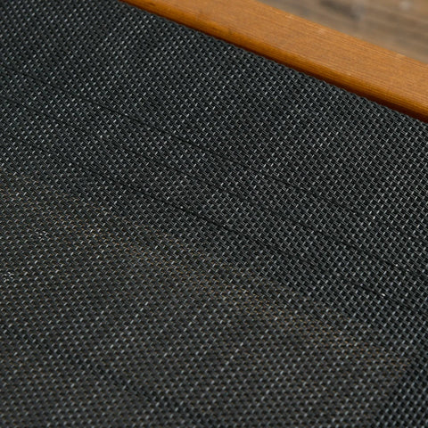 Rootz Garden Lounger - Sun Lounger - Adjustable Backrest - Breathable Fabric - Black + Brown - 85 x 200 x 84 cm