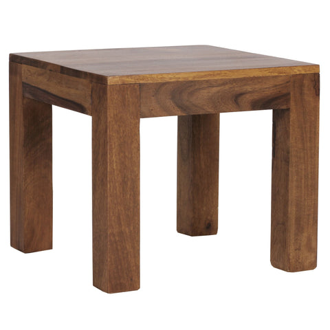 Rootz Solid Wood Coffee Table - Living Room Table - Sheesham Wood - Handmade - Unique Design - 45cm x 40cm x 45cm