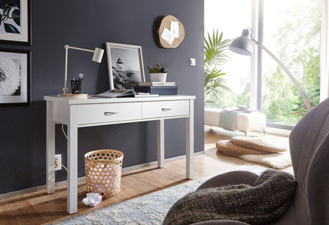 Rootz Modern Desk - Home Office Desk - Writing Table - Timeless Design - Elegant Accent - Plenty of Storage Space - 120cm x 50cm x 77cm