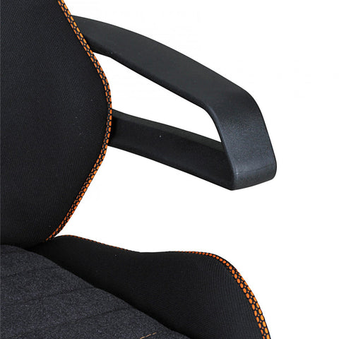 Rootz Ergonomic Racing Office Chair - Swivel Chair - Adjustable Backrest - Breathable Fabric - Contrasting Color - Racing Armrests - Synchronous Mechanism - 120kg Capacity - 8+ Hours Sitting Time - Nylon Base - 100% Polyester - 120-130cm x 53cm x 53cm