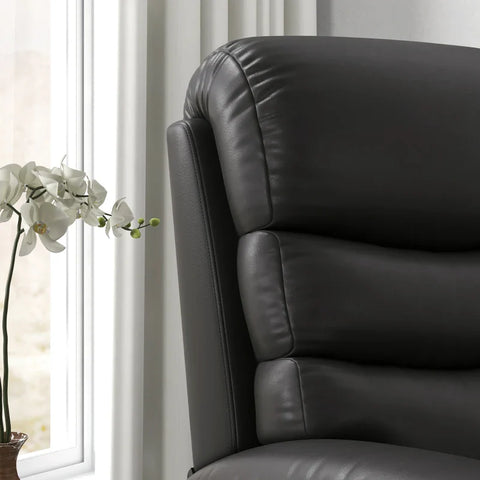 Rootz Relaxation Chair - Reclining Chair - Reclining Function - Including Footrest - Black - 80 cm x 90 cm x 105 cm