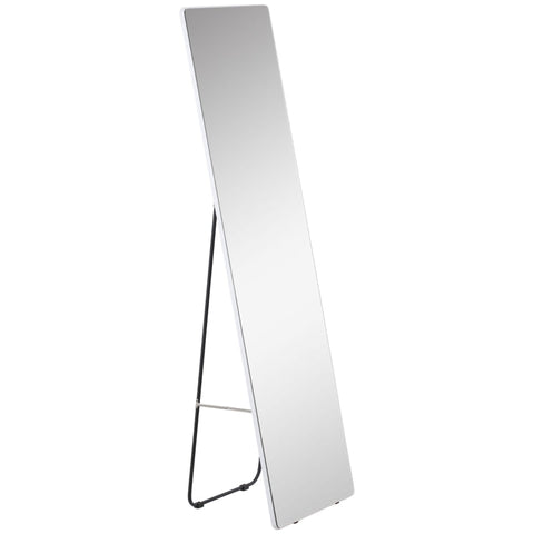 Rootz Standing Mirror - Wall Mirror - Full-length Mirror -  Dressing Table Mirror - Aluminum -  Silver - 45 cm x 37 cm x 158.5 cm
