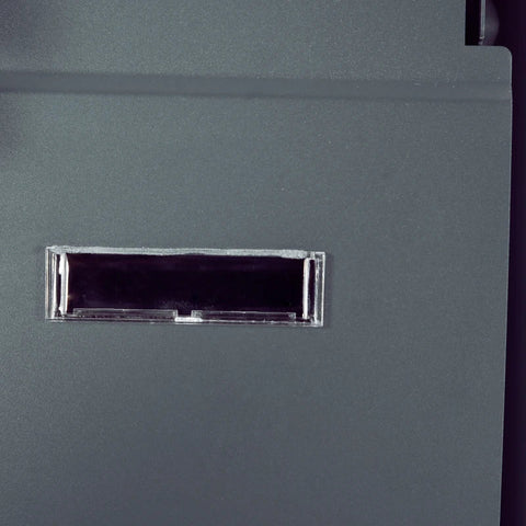 Rootz Letterbox - Post Box - Lock - Standing Letter Box - Mailboxes - 2 Keys - Steel - Gray - 44 cm x 15 cm x 114 cm