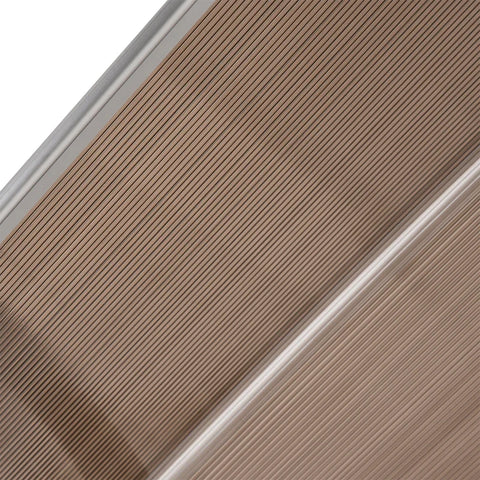 Rootz Canopy - UV-resistant - Water-resistant - PC Sheets - Polypropylene And Aluminum - Brown - 75 x 195 x 23 cm