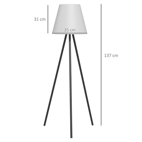 Rootz Floor Lamp - LED Light - Charging Cable - Aluminum - PE - Black - white - 39 X 39 X 153 Cm
