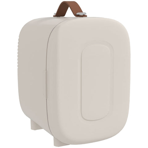 Rootz Kitchen Appliances - Portable Adapter - Beauty Fridge - 4 L Capacity - Tray - Cream White - 20.3 X 26.3 X 28 Cm