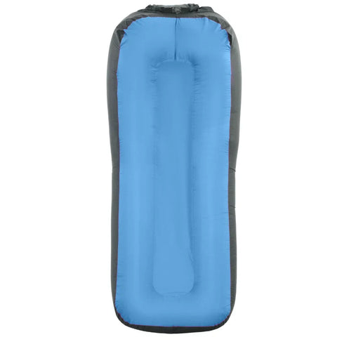 Rootz Air Mattress - Inflatable Bean Bag - Waterproof - Load Capacity 200 Kg - Carry Bag - Tear-resistant - Long-lasting - Polyester-PE - Blue - 195L x 83W x 52H cm