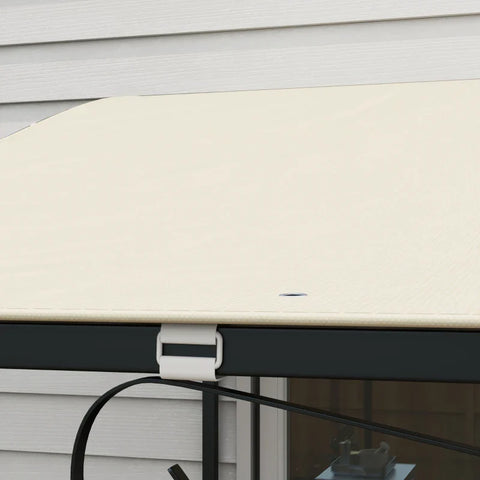 Rootz Awnings - Sun protection - Canopy Awning - Replacement Canopy - Weather Resistant - PU coating - UV30+ protection - Polyester fabric - Beige - 297L x 243W cm