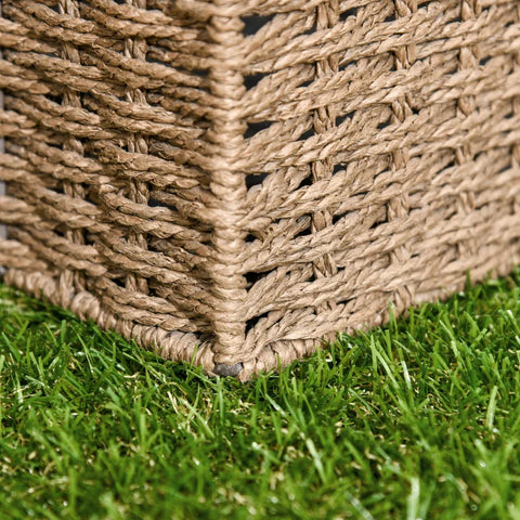 Rootz Artificial Grass Turf - Lifelike - Drainage Function - 25mm Height - Set Of 10 - UV-resistant - Green - 30x30cm