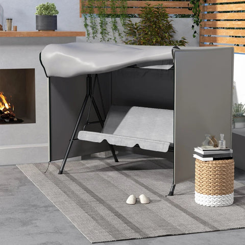 Rootz Garden Furniture Cover - Outdoor Furniture - Weatherproof - Garden Swing - Tex-Lock System - Tear-Resistant - Oxford Polyester - Gray - 205x124x164 cm