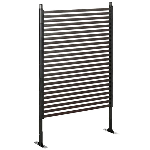 Rootz Garden Fence - Metal Fence - Expandable - Weatherproof - Rustproof - Steel - Brown - 93 x 22 x 150cm