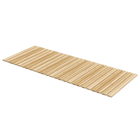 Rootz Garden Path - Roll-out Garden Step - Weather-resistant - Spruce Wood - Non-slip Drainage Mat - Fir Wood - Natural Wood - 120 x 47 x 1 cm