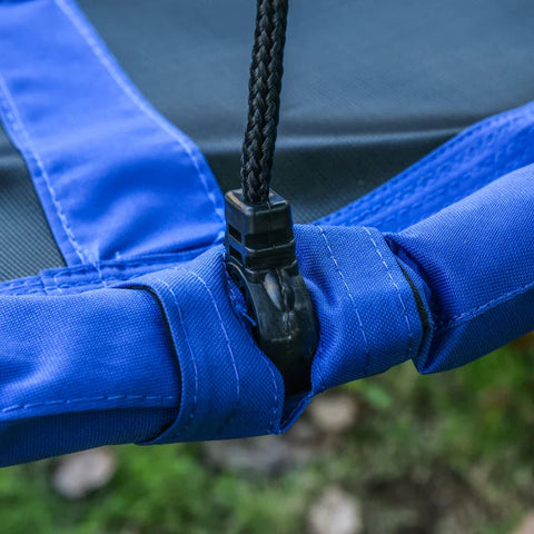 Rootz Nest Swing - Children's swing - Weatherproof - Up to 100kg - Length Adjustable Ropes - Blue - Ø110cm x 170cm