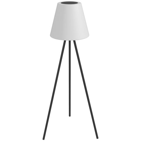Rootz Floor Lamp - LED Light - Charging Cable - Aluminum - PE - Black - white - 39 X 39 X 153 Cm