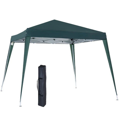 Rootz Garden Pavilion - Folding Pavilion - Folding Tent With UV Protection - Tent With Carrying Bag - Garden - Balcony - Steel - Green - 240L x 240W x 250H cm
