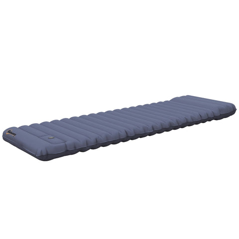 Rootz Camping Mat - Air Mattress - Water Resistant - Foot Pump - Tear Resistant - Waterproof - Quick Inflation - TPU Coated Nylon - Blue - 200L x 60W x 10H cm