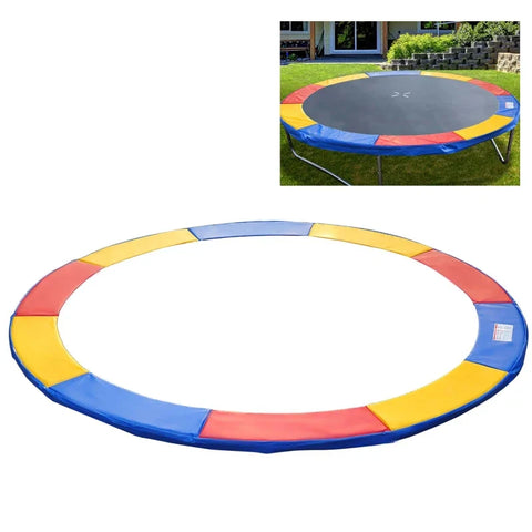 Rootz Trampoline Edge Cover - Safety Net - Weather Tarpaulin - Ladder Edge Cover - Multicolored - 244cm × 244cm