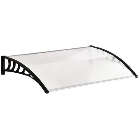 Rootz Canopy - Protective Roof - UV-resistant - Water-resistant - Polycarbonate - Aluminum Alloy - White - 90 x 150 x 25 cm
