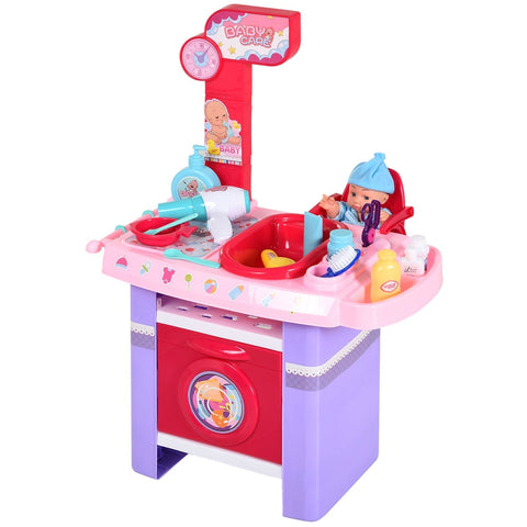 Rootz Doll Care Station - Roze - Pp, Abs - 20,47 cm x 12 cm x 28,34 cm
