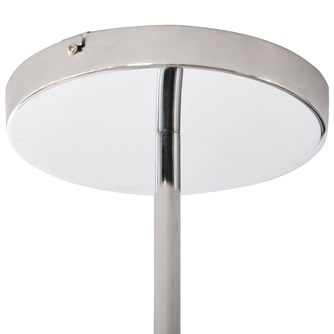 Rootz Hanging lamp LED - Grey, Silver, White - Steel, Fabric, Acrylic - 23.22 cm x 23.22 cm x 17.32 cm