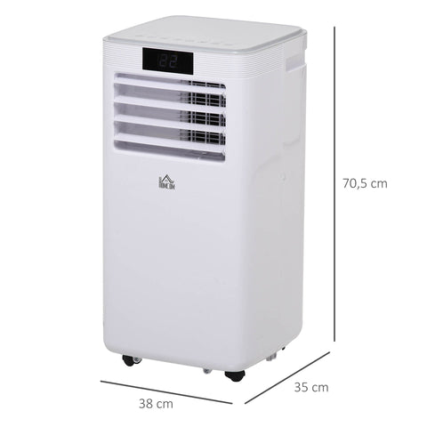 Rootz Air Conditioner - White, Gray - Abs Plastic, Copper, Aluminum - 14.96 cm x 13.77 cm x 27.75 cm