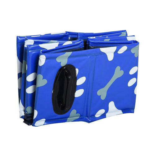 Rootz Dog Bath - Blue - PVC, Composite Panel - 12.99 cm x 12.6 cm x 3.15 cm