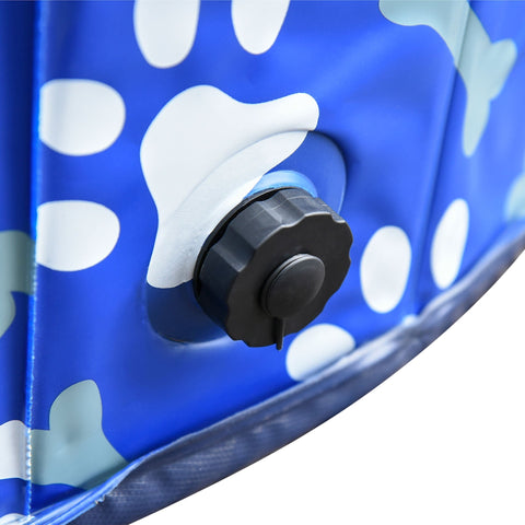Rootz Dog Bath - Blue - PVC, Composite Panel - 12.99 cm x 12.6 cm x 3.54 cm