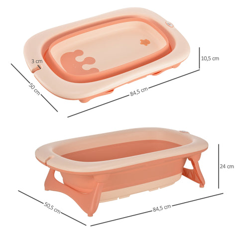Rootz Ergonomic Baby Bath - Pink - Pe, Tpe - 33.26 cm x 19.88 cm x 4.13 cm