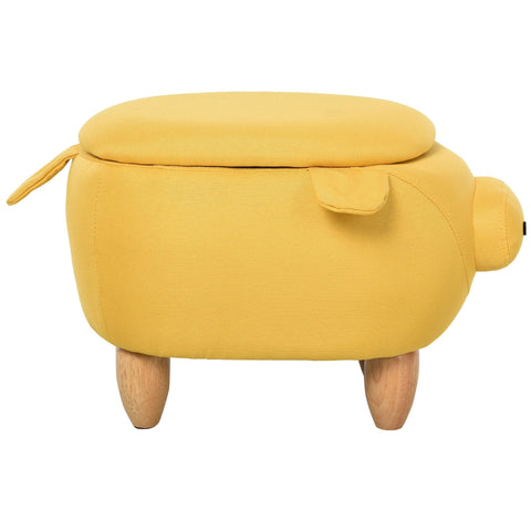 Rootz Stool for Children - Yellow - Fabric, Rubber - 24.4 cm x 13.77 cm x 14.17 cm