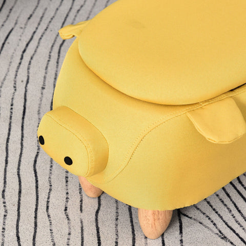 Rootz Stool for Children - Yellow - Fabric, Rubber - 24.4 cm x 13.77 cm x 14.17 cm