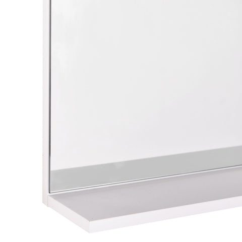 Rootz Bathroom Mirror - White - Engineered Wood, Mirror - 23.62 cm x 3.93 cm x 18.89 cm