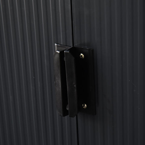 Rootz Tool Shed With Sliding Door - Gray - Steel, Pp Film - 109.05 cm x 51.18 cm x 68.11 cm