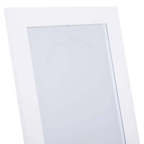 Rootz Full Length Mirror - White - Engineered Wood, Glass, Mirror - 18.5cm x 18.11cm x 58.26cm