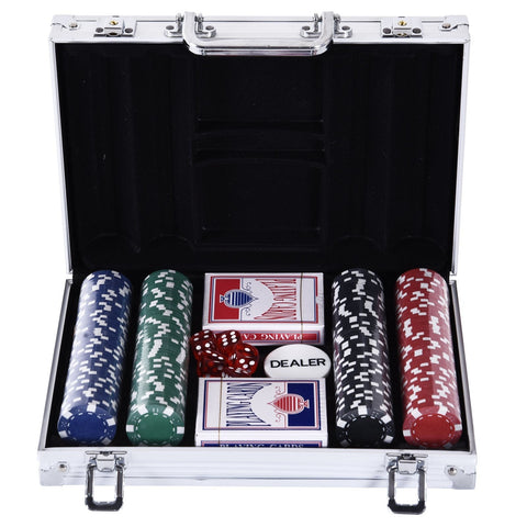 Rootz Poker Case - Black, Red, Green - Plastic, Aluminum - 11.61 cm x 8.07 cm x 2.56 cm