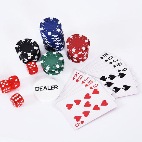 Rootz Poker Case - Black, Red, Green - Plastic, Aluminum - 11.61 cm x 8.07 cm x 2.56 cm