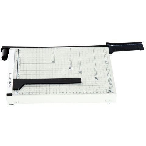Rootz Papercutter - White, Black - Metal, Abs - 18.89cm x 10.43cm x 1.96cm