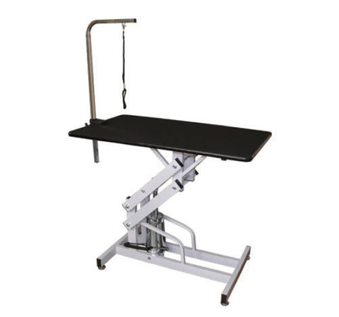 Rootz Hydraulic Care Table - Black, White - Metal, Rubber - 42.51 cm x 23.62 cm x 21.65 cm