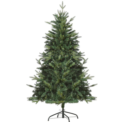 Rootz Christmas Tree - 1.5 M Artificial Fir - Tree 946 Branches - Beautiful Natural Shape - Metal Base - PVC - Green - Ø95 x 150H cm