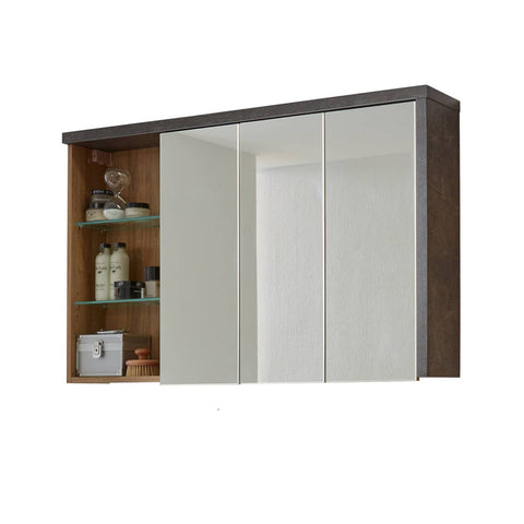 Rootz Bathroom cabinet - Mirror - High gloss - 123 x 71 x 18 cm