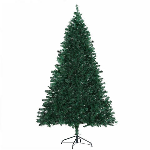Rootz Christmas Tree - Artificial Christmas Tree - Decoration Christmas Tree - 6ft Artificial Christmas Tree - Faux Christmas Decor - Easy Assembly Christmas Tree - Tall Artificial Tree Decor - Green - Ф102 x 180Hcm