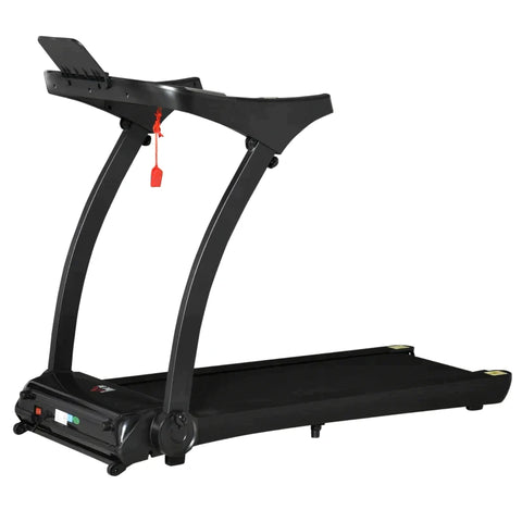 Rootz Treadmill - Electric Treadmill - Foldable Treadmill - With Mobile Phone Holder - Black - 153L x 77W x 124H cm