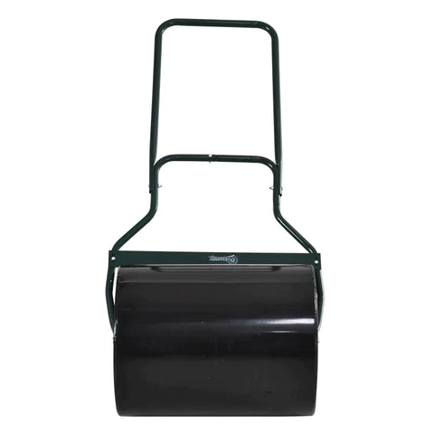 Rootz Lawn Roller - Garden Roller - U-Handle - 60L Fillable Cylinder - Metal - Black - 57 x 40 x 123cm