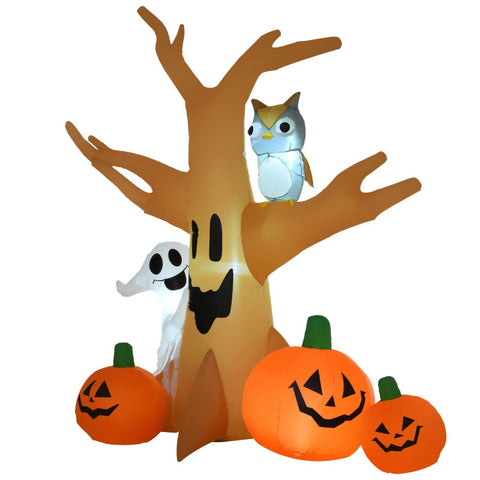 Rootz Halloween Tree - Halloween Inflatable - Inflatable Spooky Tree - Spooky Air Figure - 120/240 cm