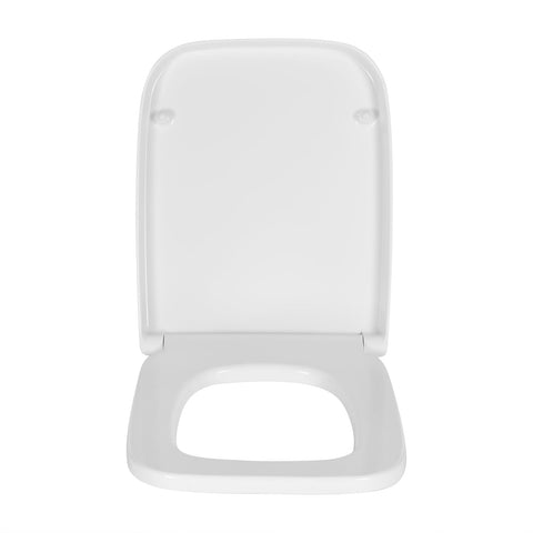 Rootz Toilet Lid - WC Lid - Toilet Seat Cover - Restroom Fixture - Loo Accessory - Bathroom Essential - Lavatory Top - White - 20.3x17.1x3.3 inches.