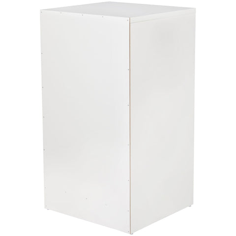Rootz Wood Nightconsole - Contemporary Sideboard with 3 Drawers White - Design Nightstand - Extra High Nightstand - 37.5 x 68 x 35 cm