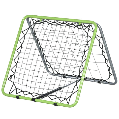 Rootz Rebounder Net - Adjustable Rebounder Net - Training Goal Set - Rebound Wall Net - Green/Black - 75 x 75 x 64 cm
