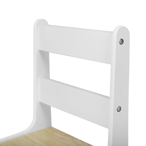 Rootz Children's Seating Group - Kids' Table Set - Play Furniture - Preschooler Ensemble - Miniature Desk Combo - Youth Chairs - Toddler Assembly - White - 60x60x55cm