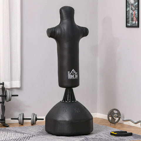 Rootz Boxing Standard - Boxing Dummy - Boxing Column - Steel - Black - 60 x 64 x 180 cm